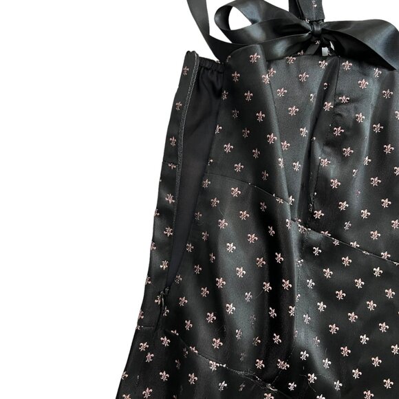 Vintage Mario Balthazar Womens Satin Whimsygoth Coquette‎ Bustier Top Black 12 - Picture 5 of 12